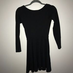 black american apparel long sleeved dress